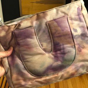 Puff "U" Tote by cho, 1/1 in Denim Tie Dye
